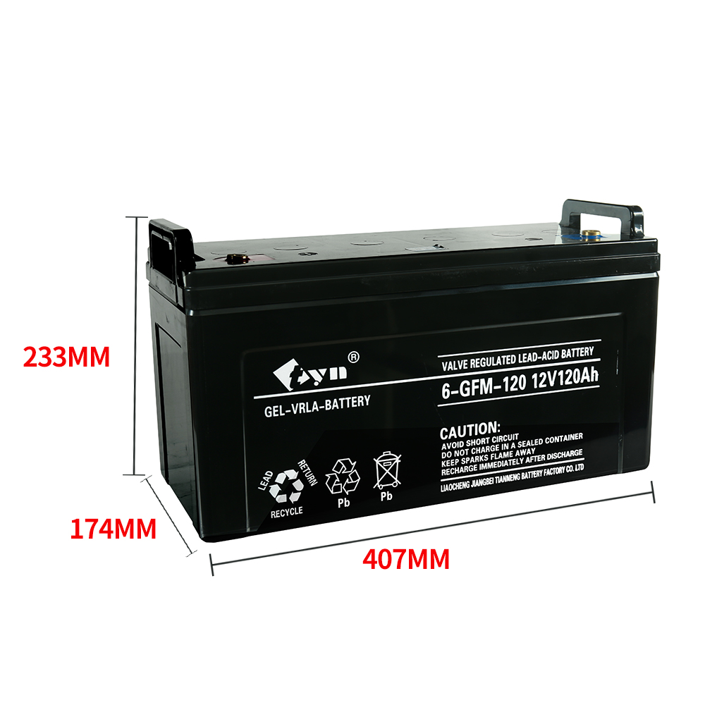 12V120AH lead-acid battery