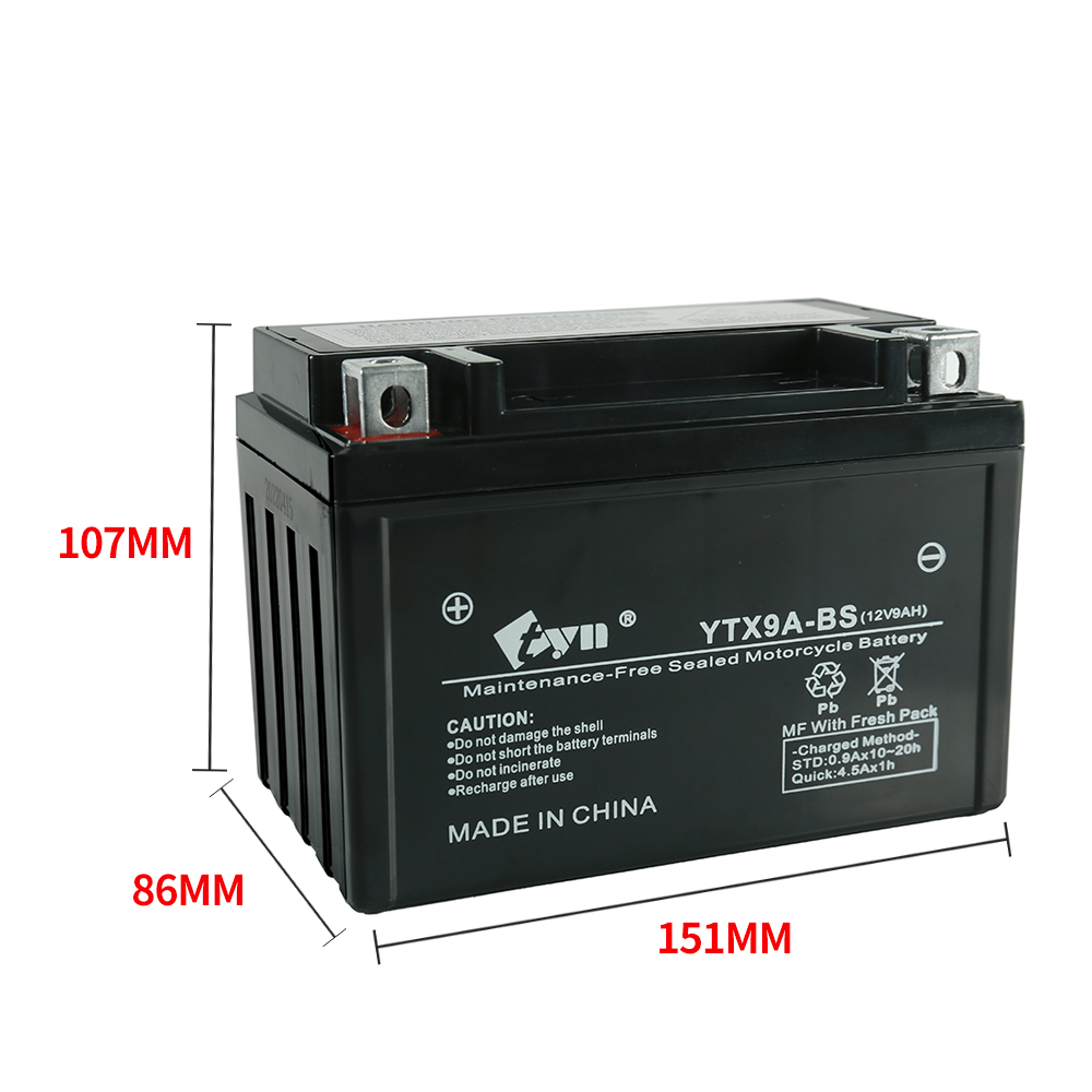 YTX9A-BS Motorcycle Battery