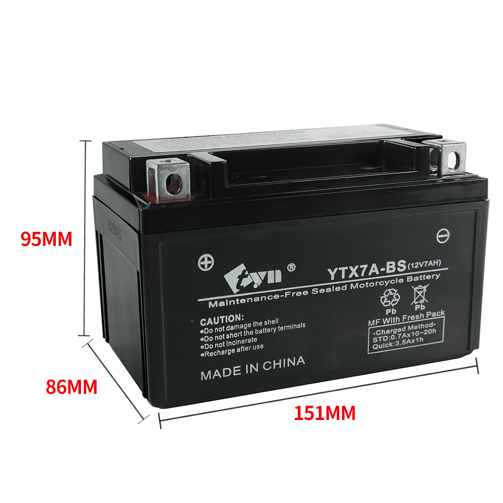 YTX7A-BS Motorcycle Battery