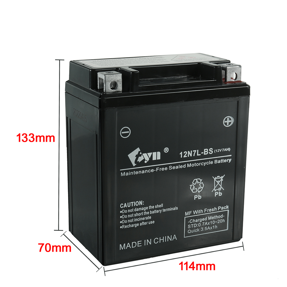 12N7L-BS Motorcycle Battery