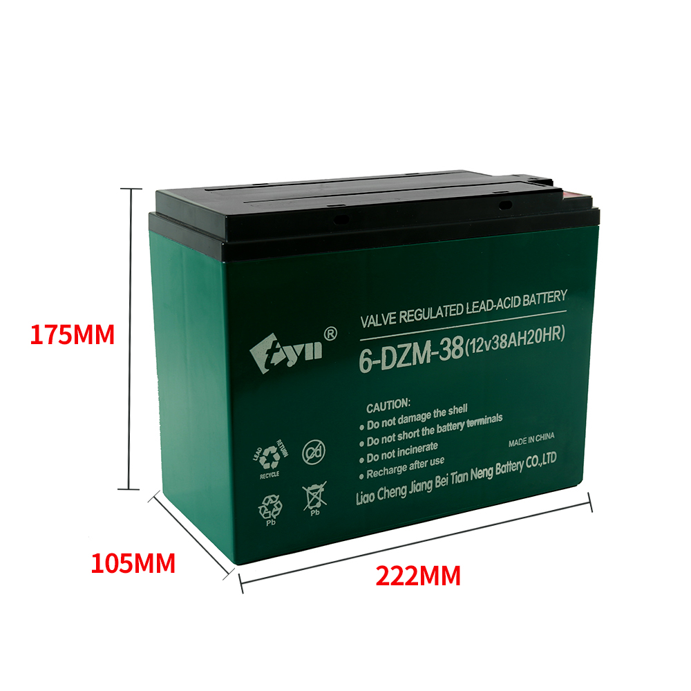12V38AH lead-acid battery